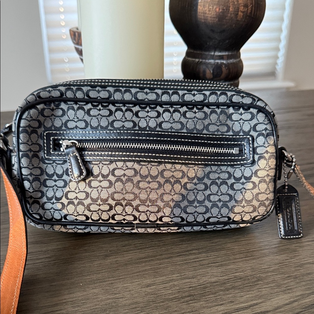 Coach Crossbody Bag - Black and Tan